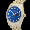 Rolex Datejust 36 Gold Blu Jubilee 16238 Blue Jeans Jubilee Arabic Dial